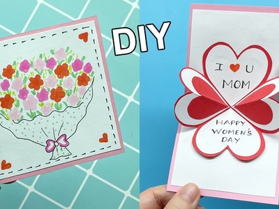 Cách làm thiệp 8.3 tặng mẹ | DIY Women’s Day Card | Liam Channel