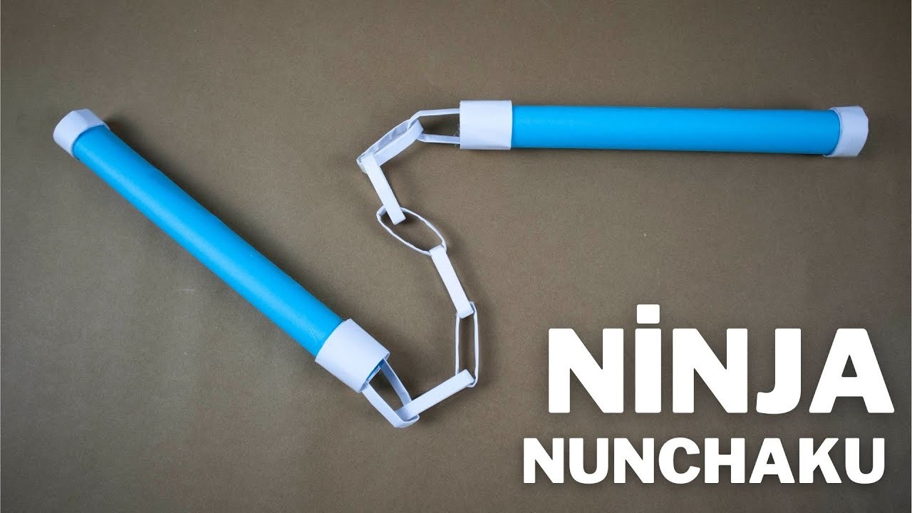 Come fare un nunchaku di carta - Tutorial di armi ninja (semplici)