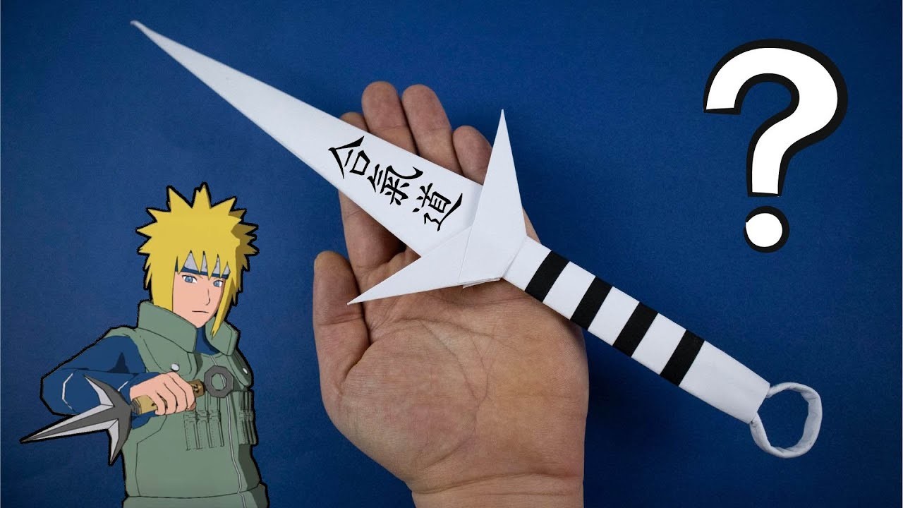 Come Fare un Kunai di Carta (Arma Ninja) - Naruto Kunai