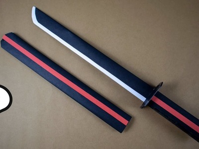 Cómo Hacer una Katana de Papel | Paper Japanese Katana Sword