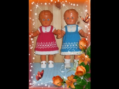 TUTORIÁL: Pletené šatičky pro Zuzanky-NÁVOD-Knitted dress for a doll