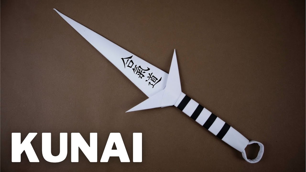 Cómo hacer un Kunai de papel - Ninja Origami (fácil)