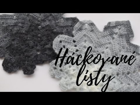 Listy háčkované, crochet tutorial