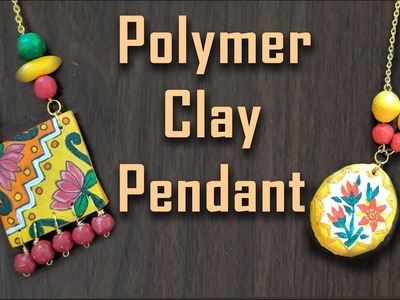 Polymer clay Pendant# DIY Modeling Clay Pendant# Air dry clay pendant DIY # Trendy & modernjewellery