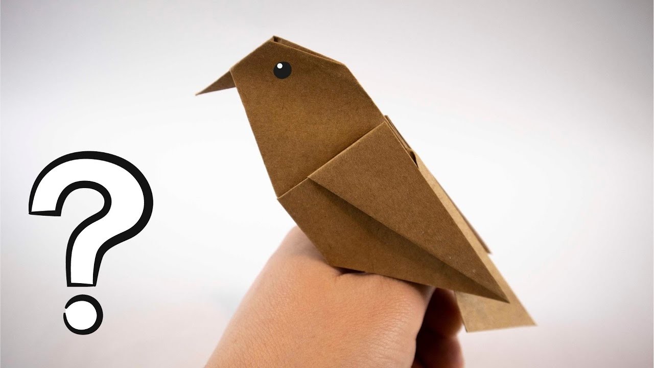 Hvordan man laver en origami fugl | Nem origami