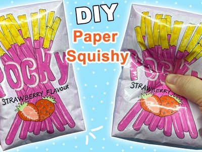 Cách làm Squishy hộp bánh Pocky bằng giấy | DIY Pocky Squishy | Liam Channel