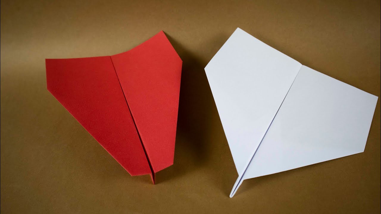 Avião de papel clássico | Como Fazer um Avião de Papel - modelo 2