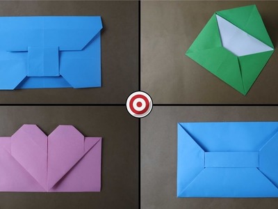 Come fare una busta di carta | Origami BUSTA (quattro modelli facili) ????