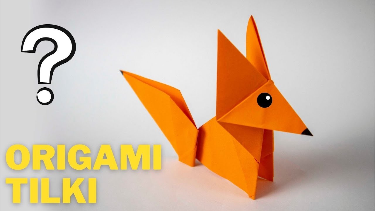 Sevimli TİLKİ | Kolay Origami Yapımı - Kağıttan Hayvan Nasıl Yapılır?