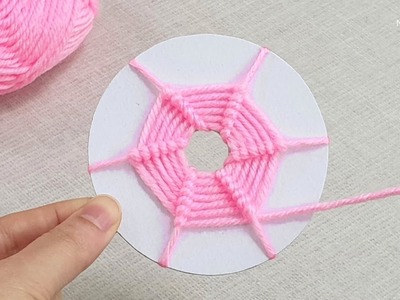 It's so Beautiful !! How to make Rose flower with cardboard and wool - Flower decor ideas