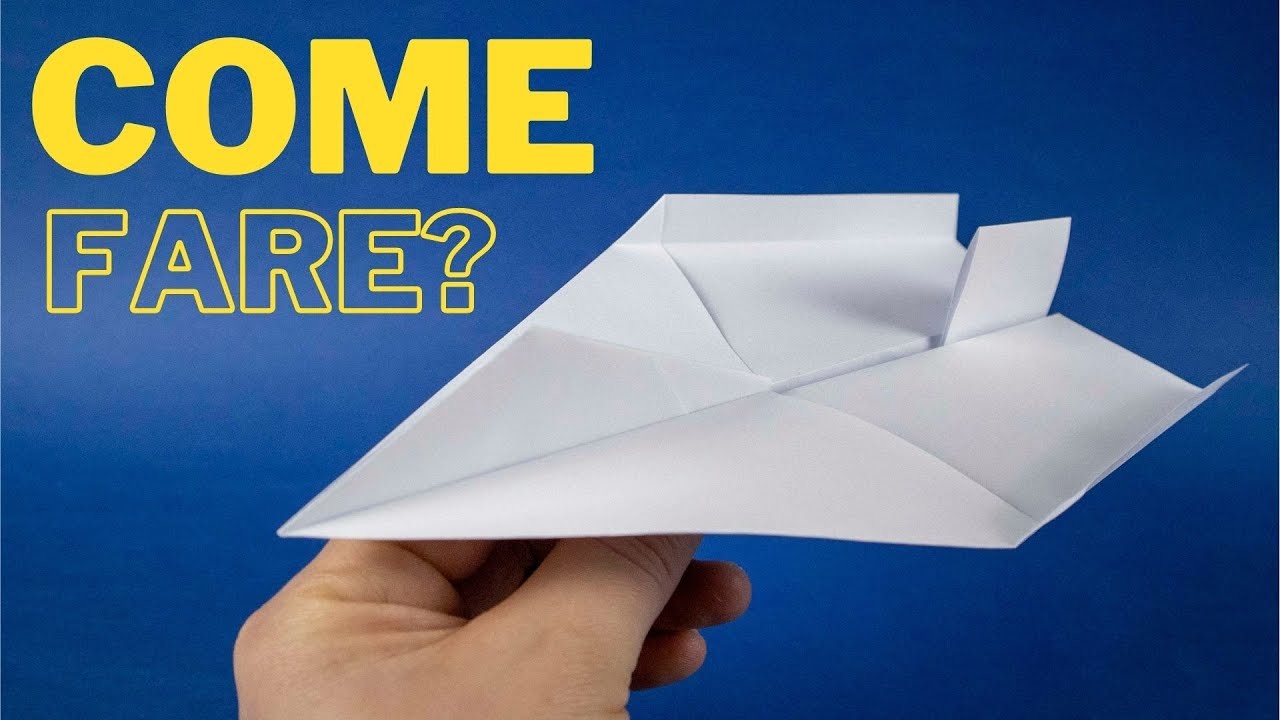 Come fare un aereo di carta | Tutorial aereo di carta ✈️✈️