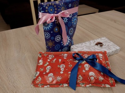 9. DIY sewn-wrapping for presents