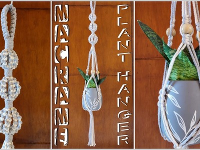 DIY Macrame Plant Hanger With NO RING | Macrame Plant Hanger With Beads