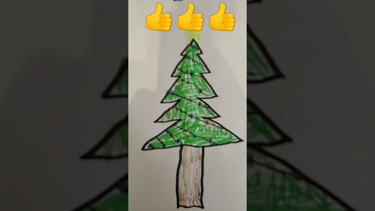 ???????????? Vánoční strom ???? kreslení:3