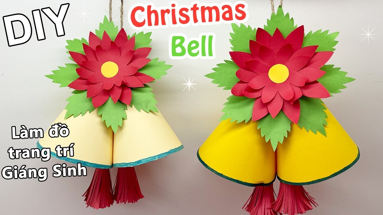 Diy Christmas Bell |????| Cách làm chuông Noel | Làm đồ trang trí Giáng Sinh | Liam Channel