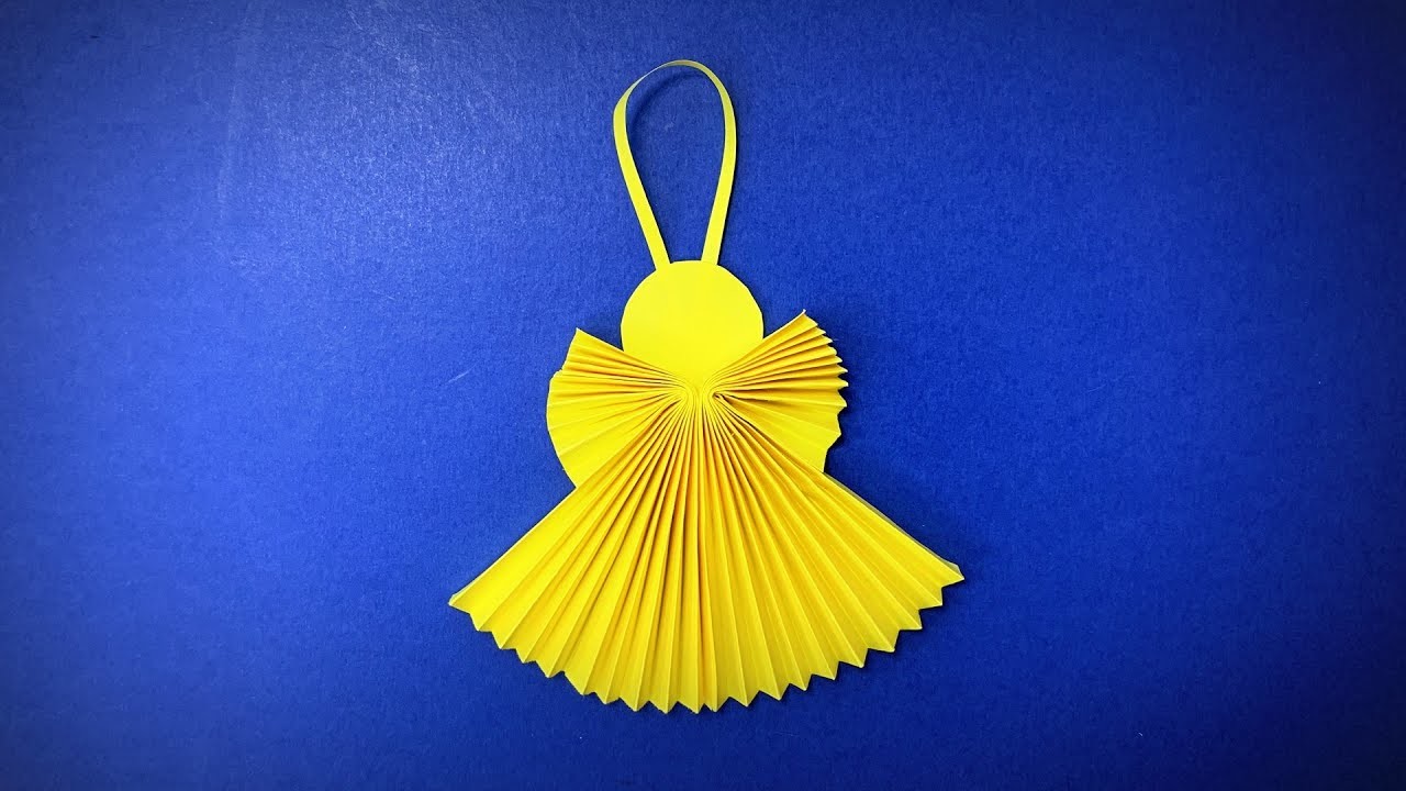 How to Make a Paper Christmas Angel | DIY Christmas Tree Decorations Angel